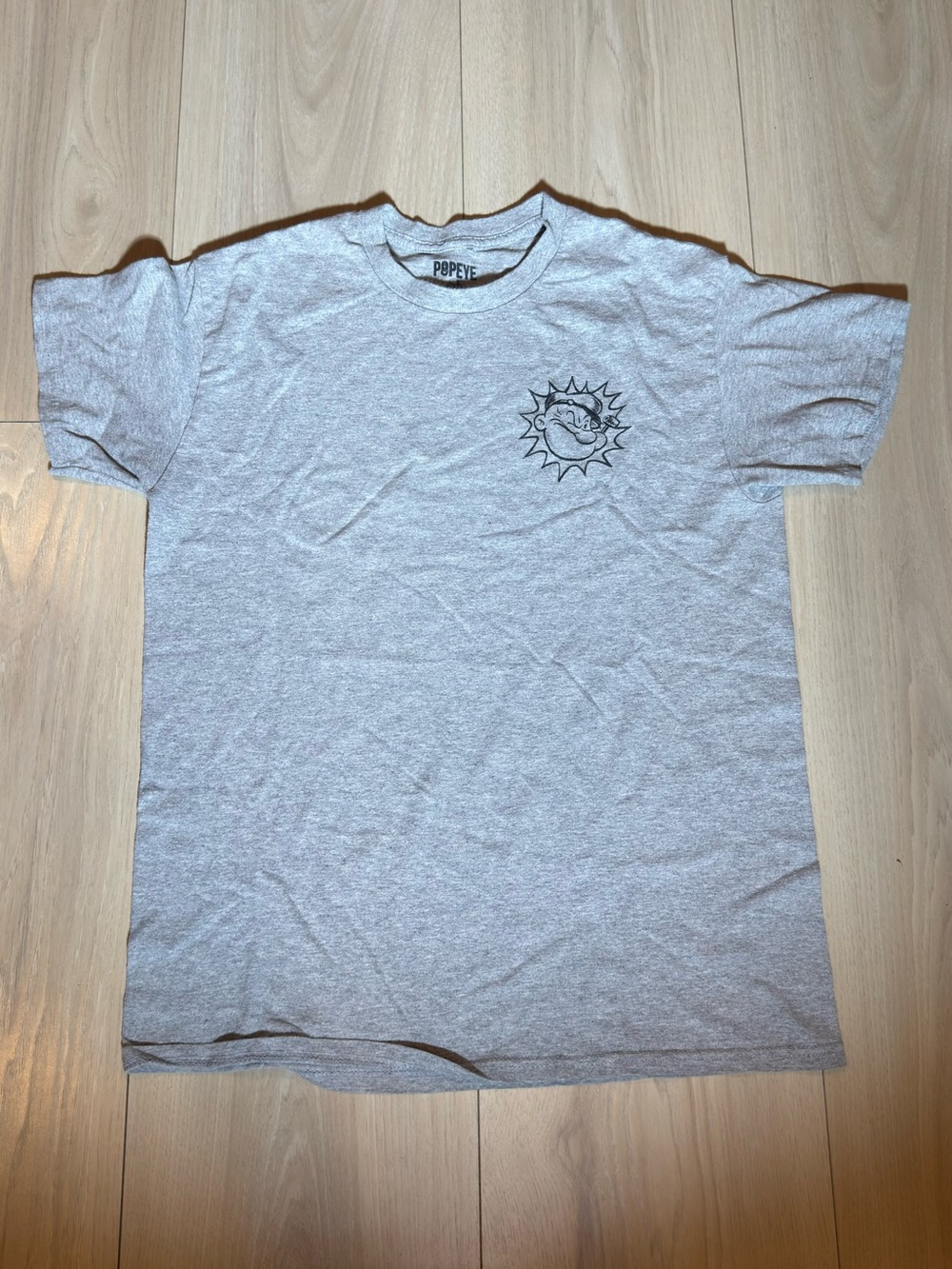 Men's Gray Graphic Tee - Sun Logo